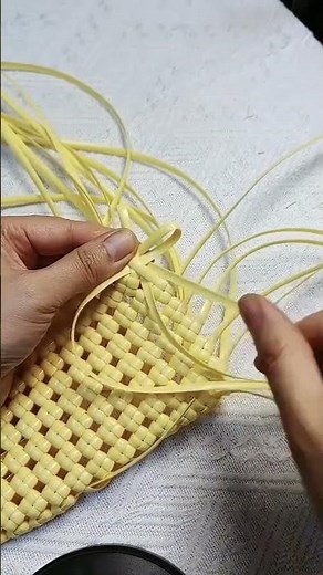 rattan bag handicrafting #craftideas #diy