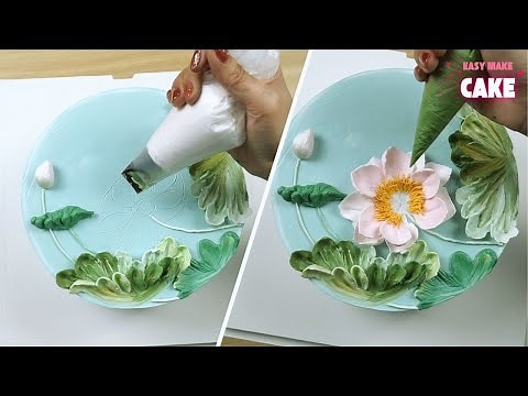 How to Decorate a Cake with Stunning Piped Lotus Flowers
