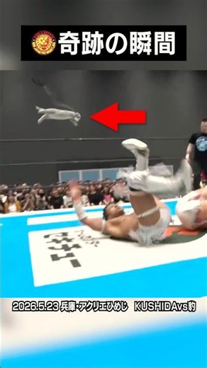 プロレスで起きた奇跡の瞬間 #豹 #kushida #njpw #bosj33