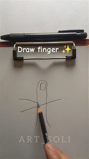 How to draw finger ✨#drawing #art #tutorial #howtodraw #shorts