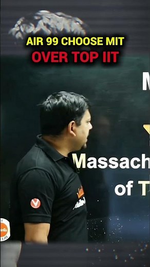 JEE ADVANCED TOPPER AIR 99 CHOOSE MIT OVER IIT 😲 #iitjee #jeemains #jee2026 #VED