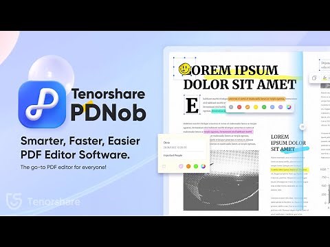 Tenorshare PDNob Guide | How to Edit Your PDF Easily and Efficiently!