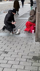 Magician makes Money for homeless #money #homeless #How | Julien Magic