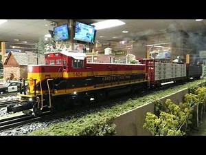 San Diego 3 Railers Lionel KCS Genset short freight train action