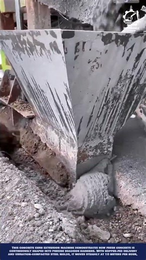 Genius Road Construction: Using Concrete Curb and Vibration Molds for Precise Roadside Barriers