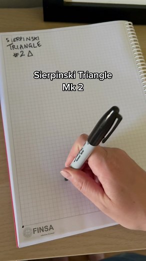 Exploring the Sierpinski Triangle in a Portable Book