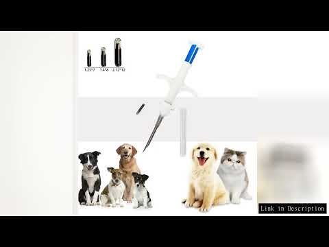 20PCS Animal Syringe ID Implant Pet Chip ISO11784/85 FDX-B RFID Injection Pet Microchip for Dog Cat