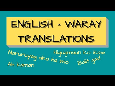 ENGLISH-WARAY TRANSLATION
