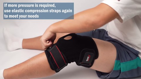 FEATOL Knee Brace Pain Relief，Adjustable Knee Compression w/ Side Stabilizers & Patellar Gel Pads，Knee Support Meniscus Tear，Arthritis，ACL，MCL，Injury Recovery，Running & Workout，Size S，Black