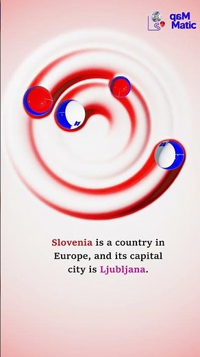 🇸🇮 Slovenia Flag Animation | Relaxing 3D Loop with Capital Ljubljana & Europe Facts
