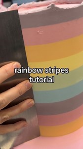 18K views · 135 reactions | How to acheive perfect rainbow stripes on...
