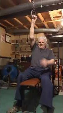 Back exercise: One Arm Overhead Pulley Pulldown #back #biceps