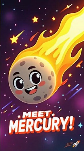 Meet Mercury! 🌞 The Speedy Planet Song for Kids | Solar System Song #shorts