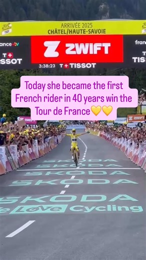 Feisty Cycling on Instagram: "Pauline Ferrand-Prévot had a dream but saw no path to achieve it so she pivoted. She became a 15x World Champion but the dream never died. After winning gold in Paris, she set her sights on winning the Tour de France Femmes avec Zwift within three years. Eight months later, she is standing atop the podium, the first French rider in 40 years to win the Tour de France! 💛💛💛💛 Edit - two French riders won the women’s tour in 1987-1990. Results did not come up in init