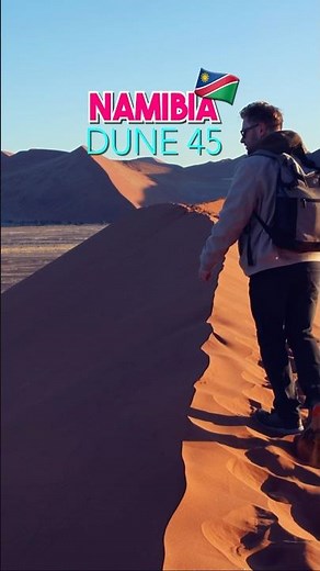 Climbing Dune 45 at Sunrise - Sossusvlei Namibia 🇳🇦