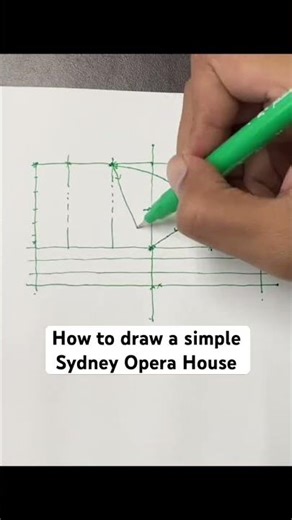 How to draw #sydney #opera #house #tutorial #sketch