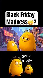 Black Friday Madness with Gogo and Ono #entertainment #fun #cartoon #funny #trending #blackfriday