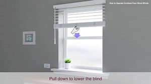 Home Decorators Collection Cut-to-Size Chestnut Cordless Room Darkening Premium Faux Wood Blinds with 2.5 in. Slats 23.375 in. W x 72 in. L 10793478466238