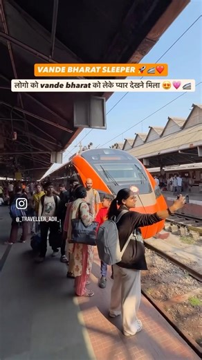 The love for Vande Bharat given by passengers #train #viral #ytshorts #trending #indianrailways ￼