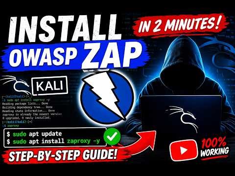 Install OWASP ZAP on Kali Linux in 2 Minutes (No Errors) 🔥 | Kidnapshadow