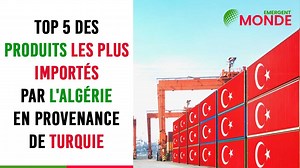 Top 5 des produits les plus importés par l’Algérie en provenance de Turquie