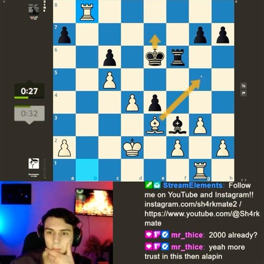 Ladder Checkmate | #sh4rkmate on #twitch #chess #clips