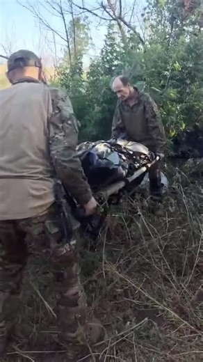 Russian Soldiers Clearing Battlefield Like Its Still Crimean War
