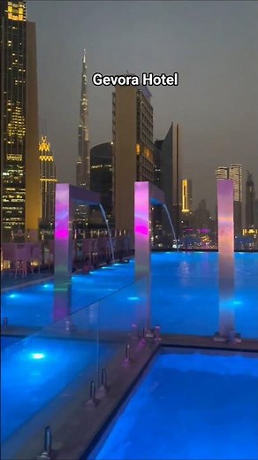 أعلى فندق في Gevora Hotel Dubai" العالم بإطلالة خيالية على دبي #اكسبلور #سياحة #سفر #دبي #dubai