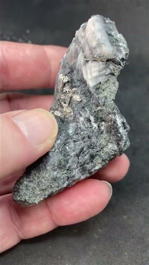 Native Silver in Calcite Siscoe Mine, Nicol Township Gowganda Ontario 8.5cm #preciousmetals #silver