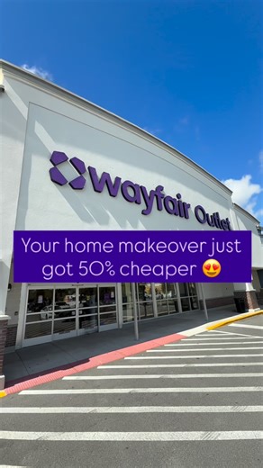 🚨 50% OFF the ENTIRE STORE! 🚨 Yes, you read that right — everything must go! Bedroom, dining, rugs, décor — all HALF OFF 😍 Only at Wayfair Outlet, unlimited deals!” #WayfairOutlet #BigSale #HomeDeals #FurnitureFinds | Wayfair Outlet Orlando, FL