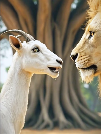 The Goat and the Old Lion: A Moral Animal Story
