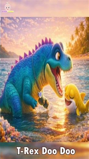 Looba & 🦖T-Rex Doo Doo | Fun Beach |‪@babylooba‬| Rhymes | EP70 | #babyshark #nurseryrhymes #kids