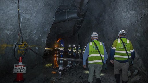 Underground at Kanowna Belle gold mine