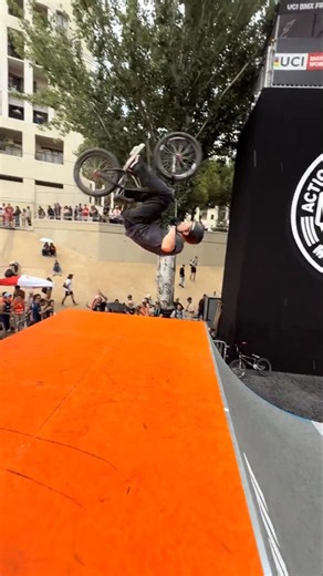 Double Front flip..!😳 #freestyle #bmx #slippery