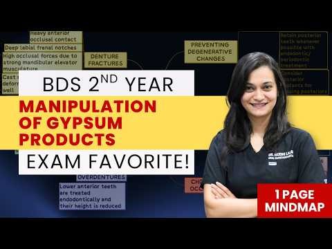Dentistry 101 | Dental Materials | Manipulation of Gypsum Products | BDS 2nd Year