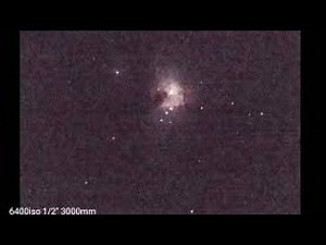 Orion nebula time-lapse / Nikon coolpix p1000