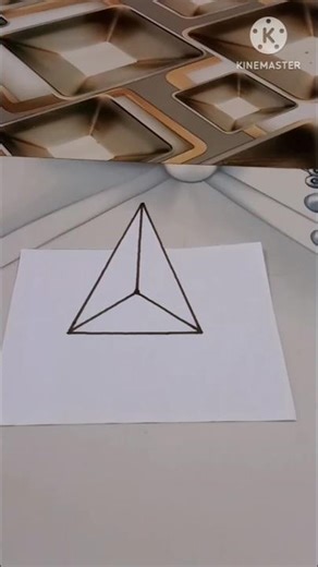 How to draw a 3D traingle for marker #traingle #marker #art