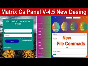 Matrix Cs Panel V 4 5 New Desing File Commads Download by Solution Ki Dunya 2022