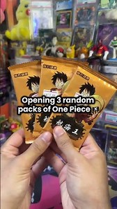 Opening 3 Random One Piece Packs 🏴‍☠️😮‍💨 #onepiece #luffy #anime #zoro #onepiecetcg