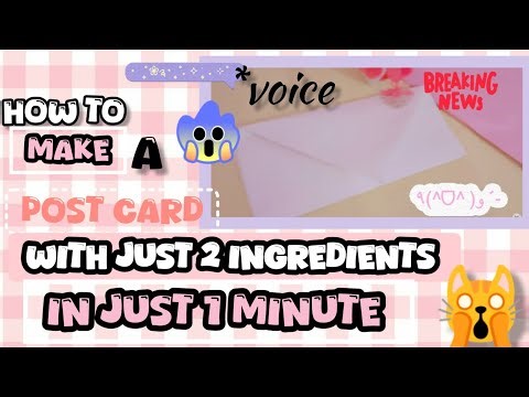 HOW TO MAKE POSTCARD IN JUST 1 MINUTE🤯😲||WITH JUST 2 INGREDIENTS|| POSTCARD||DIY||CRAFT||SMILESQUAD