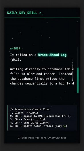 How Databases survive power failures