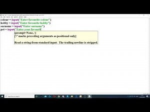 Task 3 - Input function