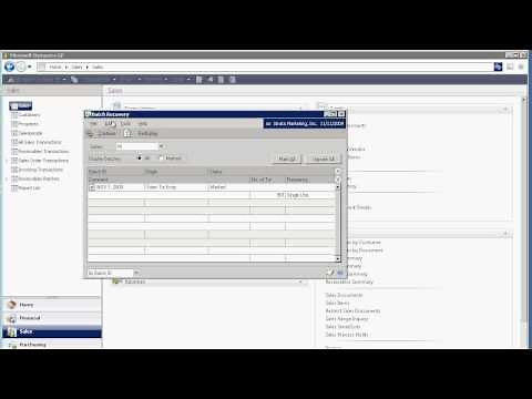 Dynamics GP Batch Recovery Short Video