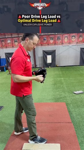 Brent Pourciau, M.S. on Instagram: "Most pitchers aren’t losing velocity because of their arm… They’re leaking force before it ever reaches the ball. Watch the difference in this video 👇 Same athlete. Same intent. Two completely different drive-leg loads. ❌ First example — minimal flexion, early spin, energy dies before foot strike. ✅ Second example — controlled load, femur working into position, force transferring up the chain. This isn’t about trying harder. It’s about understanding wh