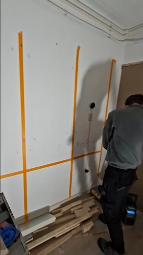 Designing the built-in bookcase #diy #diycouple #bookcase #renovation #electrical