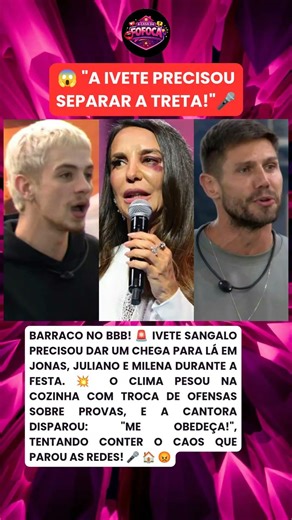 🚨 IVETE SANGALO intervém EM BRIGA de JONAS E JULIANO no BBB26! 🏠🔥