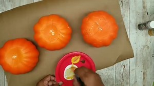 Here's 3 creative ways you can cover and decorate the foam pumpkins from Dollar Tree! | She So CraftDee