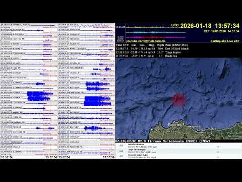 #Sicily Italy mb 4.24 Depth 10.0 km 2026-01-18 13:54:17 Z 37.981N 14.787E #earthquake