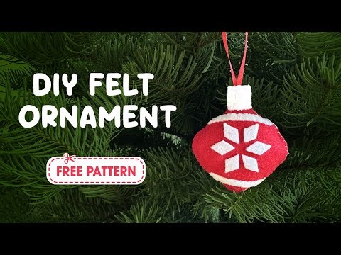 DIY Felt Christmas Ornament Tutorial | Beginner-Friendly Craft + Free Pattern