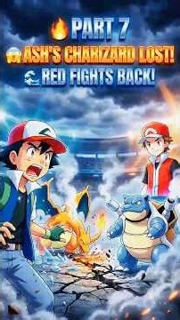 ASH'S CHARIZARD LOST! 😱 Red Fights Back | RED vs ASH PART 7 🔥🌊